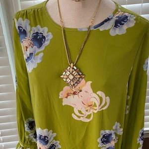 Loft Floral Flare Dress